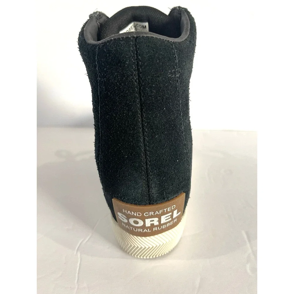 Sorel Out N About Wedge Bootie‎ Womens 9.5 Black Suede Waterproof Sneakers Boots